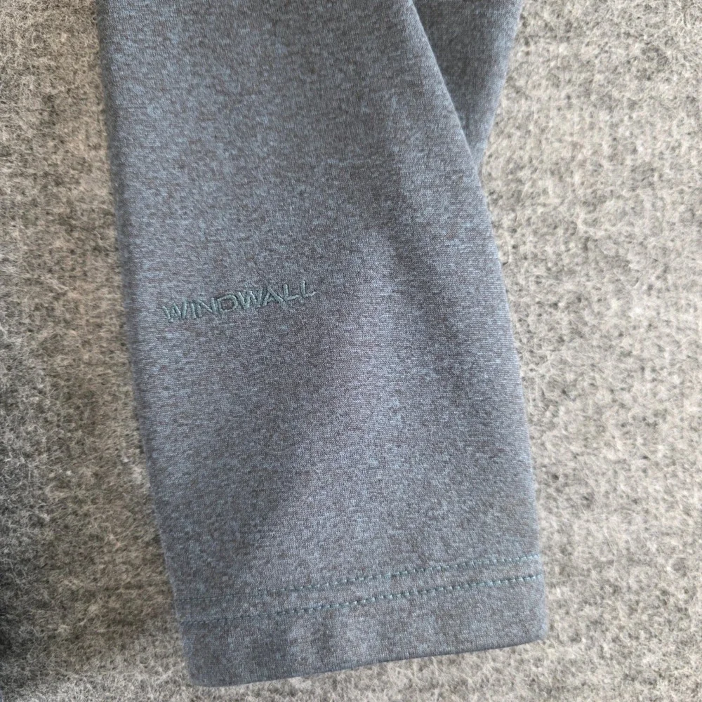 The North Face WindWall Jacket Mens Small Blue‎ Fleece Lined Full Zip Softshell